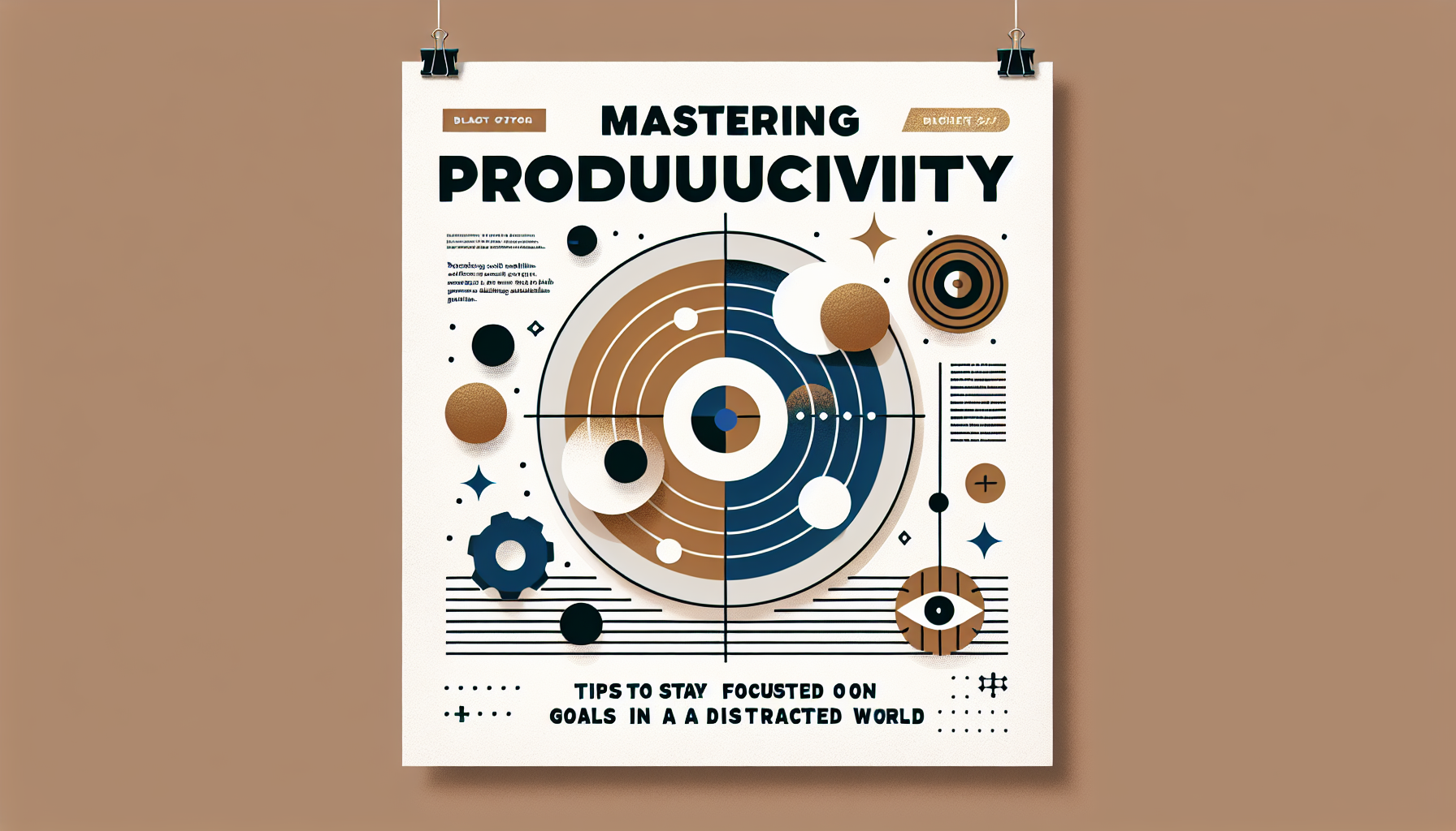 "Mastering Productivity: Tips to Stay Focused on Your Goals in a Distracted World"